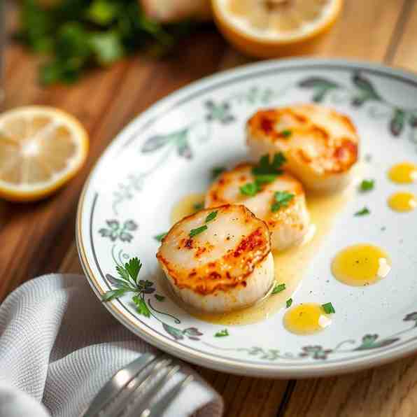 Galician Scallops Dish Recipe - Perfectly Seared Vieiras